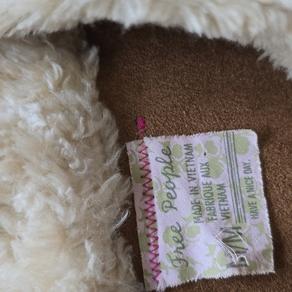 Free People Faux Fur Suede Jacket Women's Size Medium - Picture 9 of 13